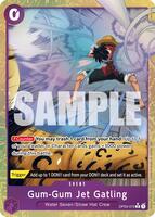 One Piece Card Game,Premium Booster -The Best- Vol. 2,Gum-Gum Jet Gatling (Alternate Art) - OP03-072,Foil,Rare,Near Mint