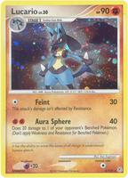 Pokemon,Diamond and Pearl,Lucario - 6/130,Reverse Holofoil,Holo Rare,Lightly Played