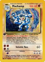 Pokemon,Deck Exclusives,Machamp - 8/102 - 008/102,1st Edition Holofoil,Holo Rare,Near Mint
