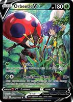 Pokemon,SWSH11: Lost Origin Trainer Gallery,Orbeetle V - TG12/TG30,Holofoil,Ultra Rare,Near Mint