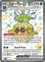 Pokemon,SV: Paldean Fates,Forretress ex - 212/091,Holofoil,Shiny Ultra Rare,Near Mint