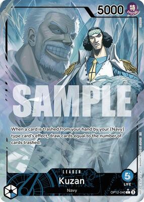 One Piece Card Game,Legacy of the Master,Kuzan (040) (Alternate Art) - OP12-040,Foil,Leader,Near Mint