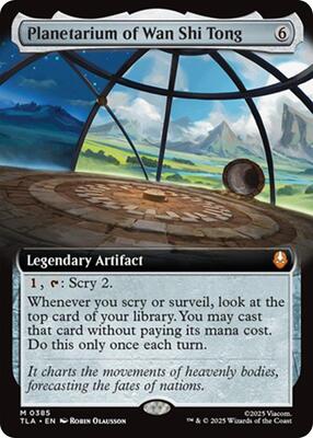 Magic: The Gathering,Avatar: The Last Airbender,Planetarium of Wan Shi Tong (Extended Art) - 385,Foil,Mythic,Near Mint
