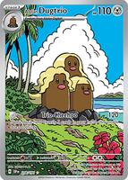 Pokemon,SV08: Surging Sparks,Alolan Dugtrio - 208/191,Holofoil,Illustration Rare,Near Mint