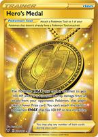 Pokemon,SWSH04: Vivid Voltage,Hero's Medal (Secret) - 201/185,Holofoil,Secret Rare,Near Mint