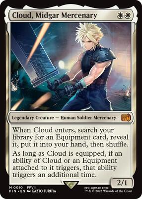 Magic: The Gathering,FINAL FANTASY,Cloud, Midgar Mercenary - 10,Normal,Mythic,Near Mint