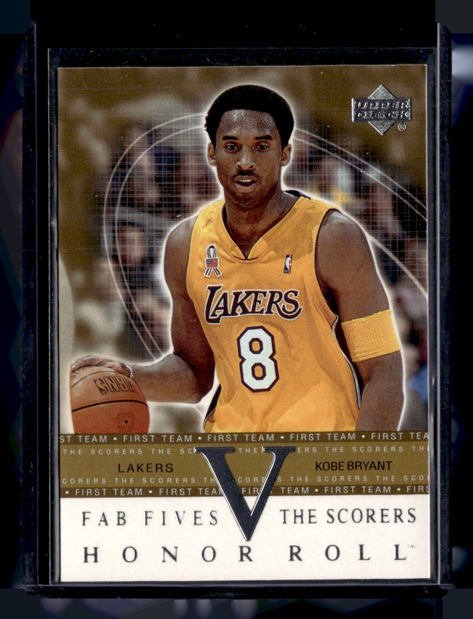 Score 2001-02 Upper Deck Honor Roll,2001-02 Upper Deck Honor Roll,Kobe Bryant - F5-S2,Fab Fives The Scorers