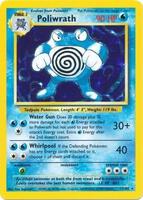 Pokemon,Base Set,Poliwrath - 013/102,Holofoil,Holo Rare,Damaged