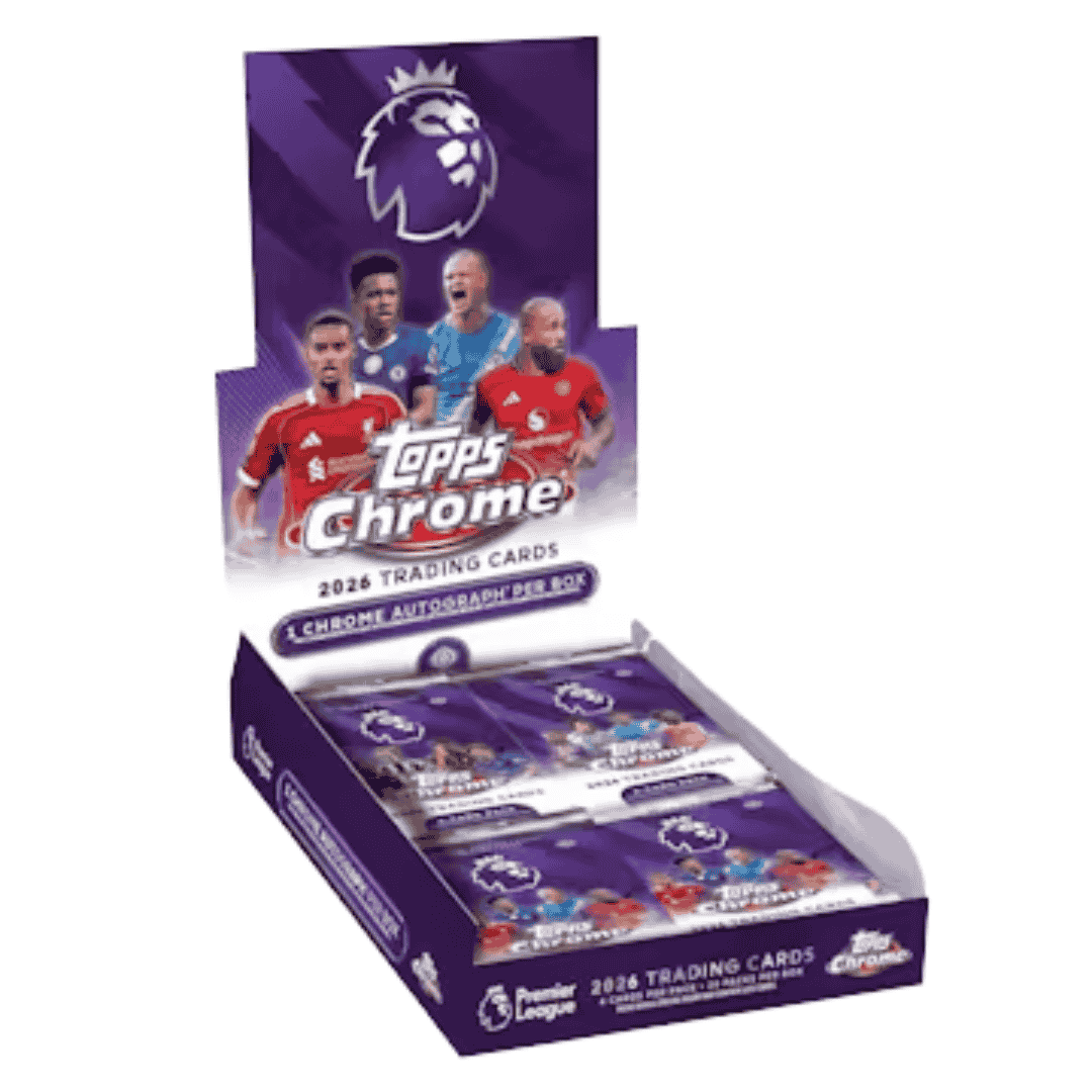 Topps Chrome 2026 Premier League Soccer Hobby Box