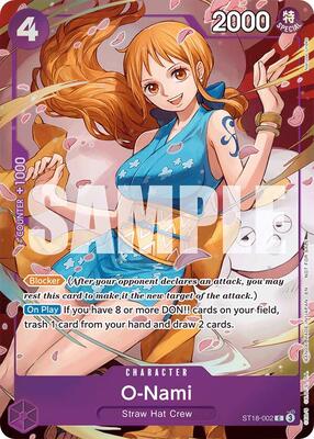 One Piece Card Game,Extra Booster: One Piece Heroines Edition,O-Nami - ST18-002 (Dash Pack),Foil,Common,Near Mint