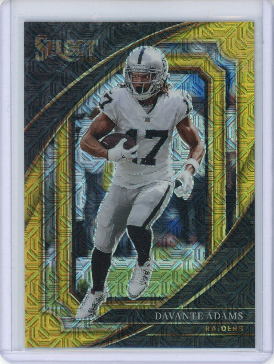 2022 Panini Select Davante Adams #372 Suite Level Gold 09/10,2022 Panini Select Davante Adams #372 Suite Level Gold 09/10,NM