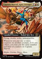 Magic: The Gathering,Commander: Marvel Super Heroes,Captain Marvel, Apex Avenger (Extended Art) - 396,Normal,Rare,Near Mint