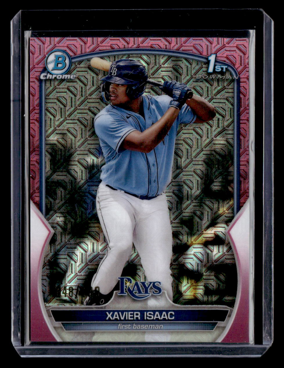 Bowman 2023 Bowman,2023 Bowman,Xavier Isaac - BCP-145,Chrome Prospects Mojo Pink Refractors