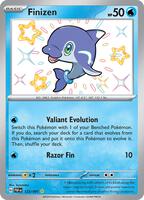 Pokemon,SV: Paldean Fates,Finizen - 123/091,Holofoil,Shiny Rare,Near Mint