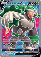 Pokemon,SWSH02: Rebel Clash,Rillaboom V (Full Art) - 175/192,Holofoil,Ultra Rare,Near Mint