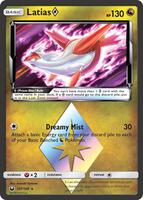 Pokemon,SM - Celestial Storm,Latias Prism Star - 107/168,Holofoil,Prism Rare,Damaged