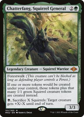 Magic: The Gathering,Modern Horizons 2,Chatterfang, Squirrel General - 151,Normal,Mythic,Lightly Played