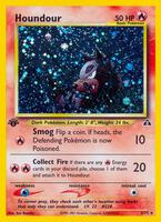 Pokemon,Neo Discovery,Houndour (5) - 05/75,Unlimited Holofoil,Holo Rare,Moderately Played