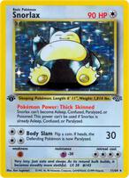 Pokemon,Jungle,Snorlax (11) - 11/64,1st Edition Holofoil,Holo Rare,Damaged