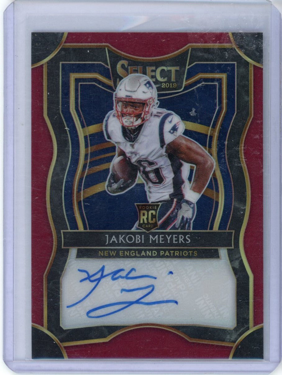 Select 2019 Panini Select,2019 Panini Select,Jakobi Meyers - RS-17,Rookie Signatures Maroon Prizm