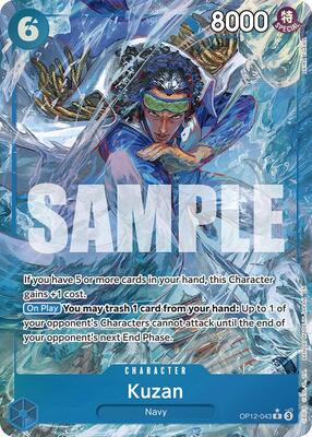 One Piece Card Game,Legacy of the Master,Kuzan (043) (Alternate Art) - OP12-043,Foil,Rare,Near Mint