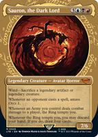 Magic: The Gathering,Universes Beyond: The Lord of the Rings: Tales of Middle-earth,Sauron, the Dark Lord (Showcase) - 329,Foil,Mythic,Near Mint