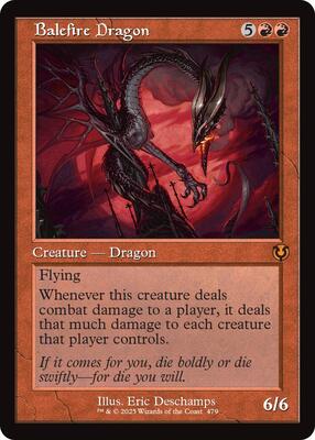 Magic: The Gathering,Innistrad Remastered,Balefire Dragon (Retro Frame) - 479,Normal,Mythic,Near Mint
