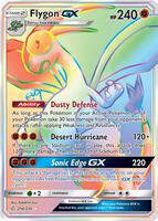 Pokémon,SM - Cosmic Eclipse,Flygon GX (Secret) - 256/236,Holofoil,Rainbow Rare,Near Mint