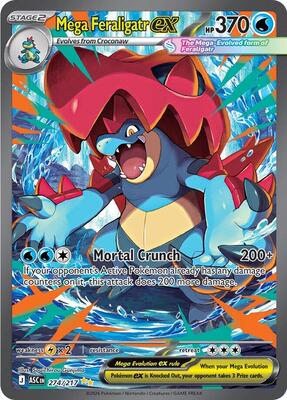 Pokemon,ME: Ascended Heroes,Mega Feraligatr ex - 274/217,Holofoil,Special Illustration Rare,Near Mint