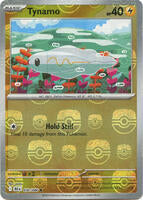 Pokemon,SV: Black Bolt,Tynamo (Master Ball Pattern) - 030/086,Holofoil,Common,Near Mint