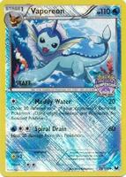 Pokemon,League & Championship Cards,Vaporeon - 25/108 (State Championships) [Staff] - 025/108,Reverse Holofoil,Promo,Near Mint