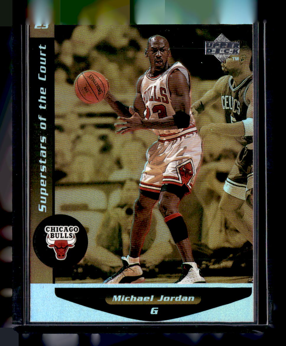 Upper Deck 1998-99 Upper Deck Ovation,1998-99 Upper Deck Ovation,Michael Jordan - C1,Superstars of the Court
