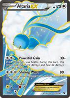 Pokemon,XY - Fates Collide,Altaria EX (Full Art) - 123/124,Holofoil,Ultra Rare,Damaged