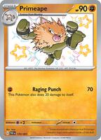 Pokemon,SV: Paldean Fates,Primeape - 170/091,Holofoil,Shiny Rare,Near Mint