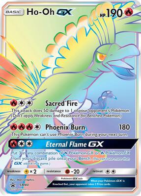 Pokemon,SM Promos,Ho-Oh GX - SM80,Holofoil,Promo,Near Mint