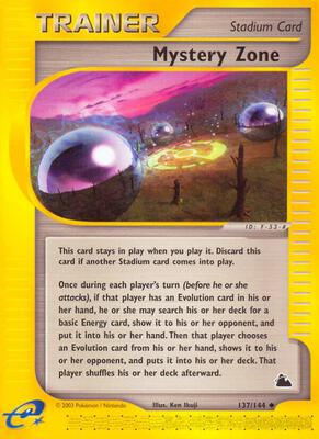 Pokemon,Skyridge,Mystery Zone - 137/144,Normal,Uncommon,Near Mint