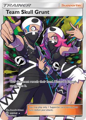 Pokemon,SM Base Set,Team Skull Grunt (Full Art) - 149/149,Holofoil,Ultra Rare,Near Mint