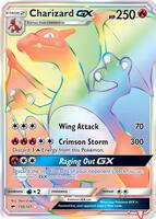 Pokemon,SM - Burning Shadows,Charizard GX (Secret) - 150/147,Holofoil,Rainbow Rare,Moderately Played