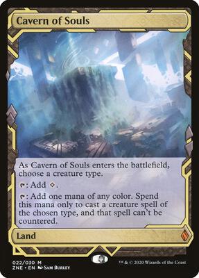 Magic: The Gathering,Zendikar Rising Expeditions,Cavern of Souls - 22,Foil,Mythic,Lightly Played