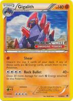 Pokemon,Black and White Promos,Gigalith 53/98 (Prerelease) [Staff],Holofoil,Promo,Lightly Played