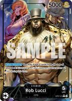 One Piece Card Game,500 Years in the Future,Rob Lucci (079) (Parallel) - OP07-079,Foil,Leader,Near Mint