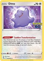 Pokemon,Pokemon GO,Ditto - 053/078,Holofoil,Holo Rare,Near Mint