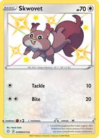 Pokemon,Shining Fates: Shiny Vault,Skwovet - SV099/SV122,Holofoil,Shiny Holo Rare,Near Mint