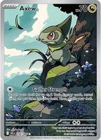 Pokemon,SV: Black Bolt,Axew - 145/086,Holofoil,Illustration Rare,Near Mint