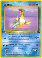Pokemon,Fossil,Lapras (25) - 25/62,1st Edition,Rare,Moderately Played