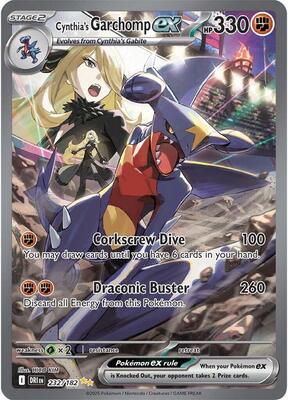 Pokemon,SV10: Destined Rivals,Cynthia's Garchomp ex - 232/182,Holofoil,Special Illustration Rare,Near Mint