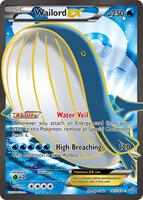 Pokemon,XY - Primal Clash,Wailord EX (147 Full Art) - 147/160,Holofoil,Ultra Rare,Lightly Played