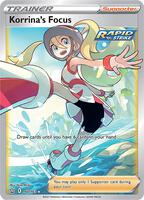 Pokemon,SWSH05: Battle Styles,Korrina's Focus (Full Art) - 160/163,Holofoil,Ultra Rare,Near Mint