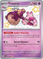 Pokemon,SV: Paldean Fates,Tinkaton - 167/091,Holofoil,Shiny Rare,Near Mint