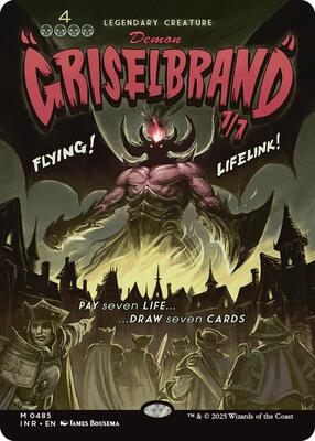 Magic: The Gathering,Innistrad Remastered,Griselbrand (Showcase) - 485,Normal,Mythic,Near Mint